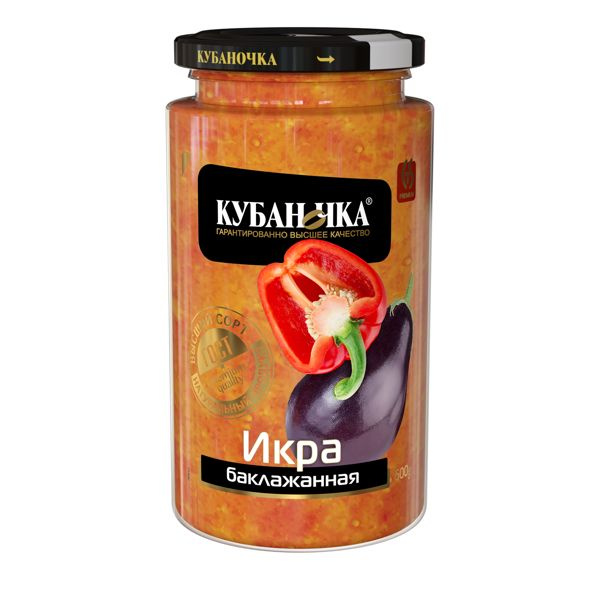 Икра из баклажанов Кубаночка Гранд Стар с/б. 500 г #1