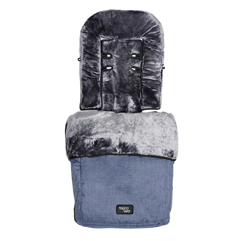 Теплый флисовый конверт в прогулочную коляску Valco Baby Snug цвет: Denim  #1