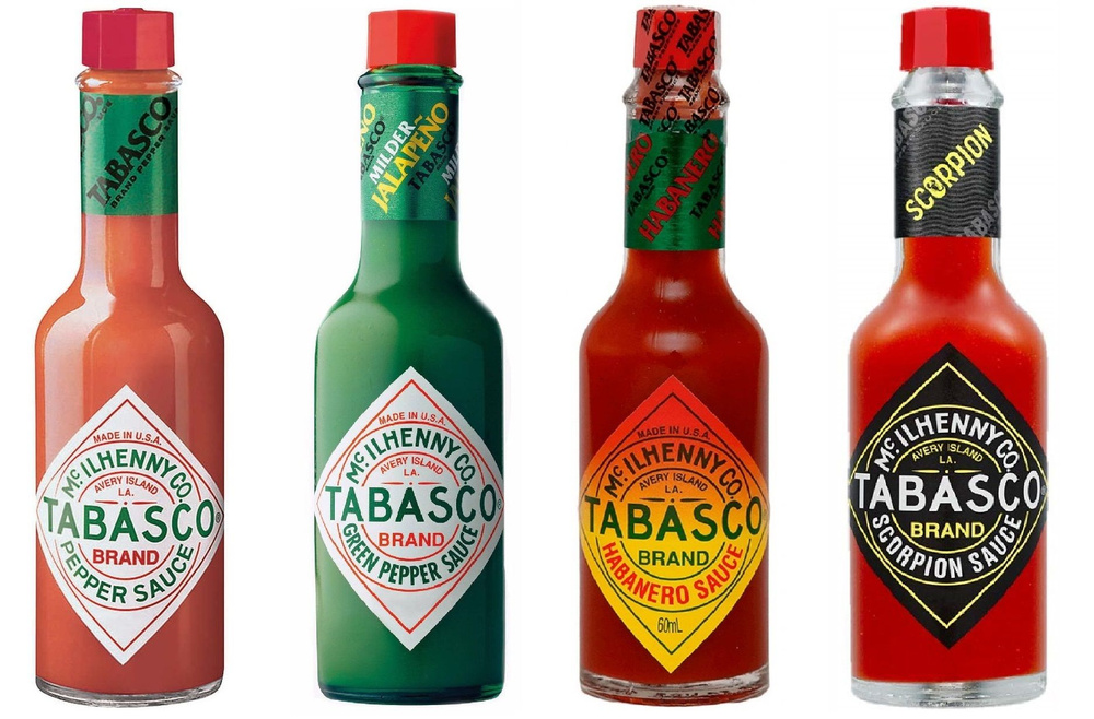 Набор соусов Tabasco (Red + Green + Habanero + Scorpion), США, 4*60 мл #1