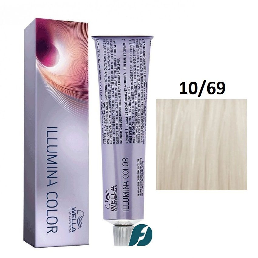 Wella Professionals Illumina Color 10/69 Крем-краска для волос - Яркий блонд фиолетовый сандре, 60мл #1