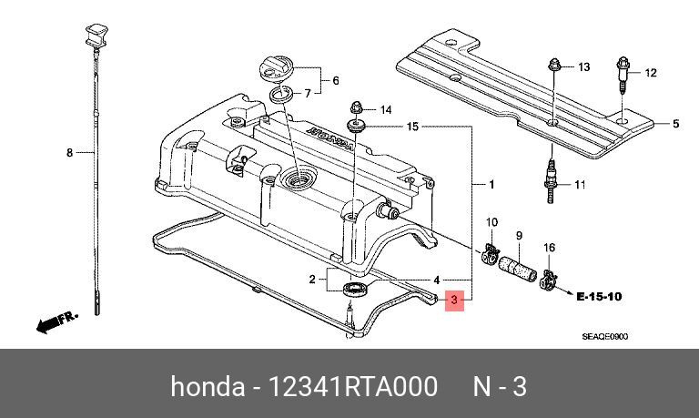 Прокл.клап.кр.HONDA CR-V 02> #1