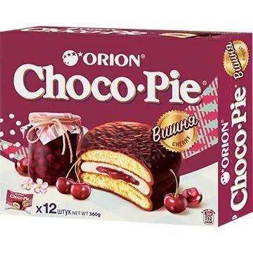 Печенье Choco Pie Orion Вишня 360гр 2шт #1