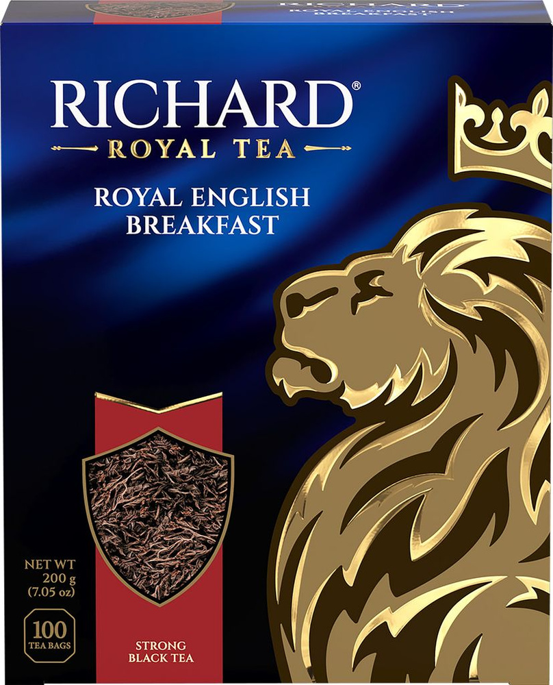 Чай черный RICHARD Royal English Breakfast байховый, 100пак #1