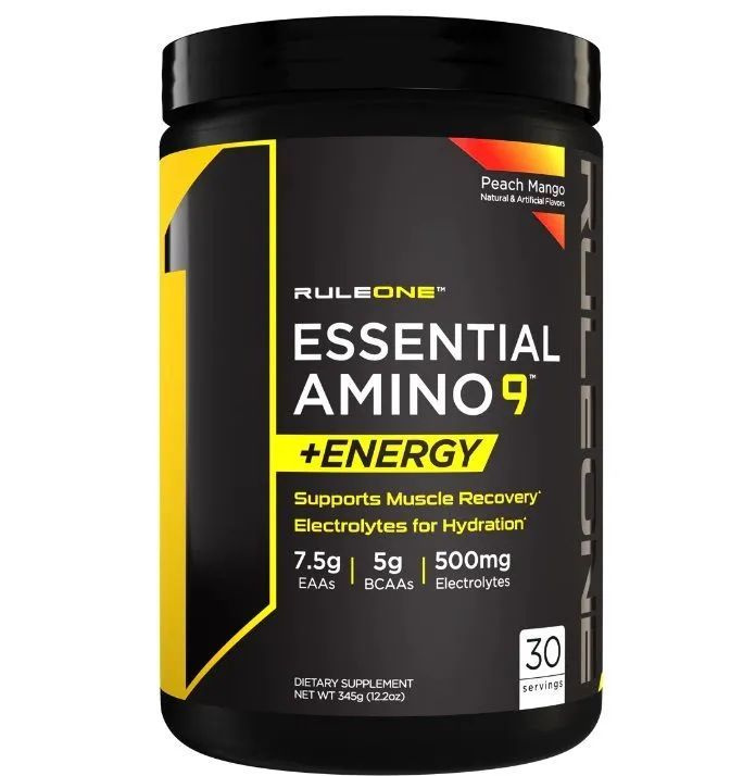 RULE 1 Essential Amino 9 + Energy Амино Персик-Манго 345 г #1