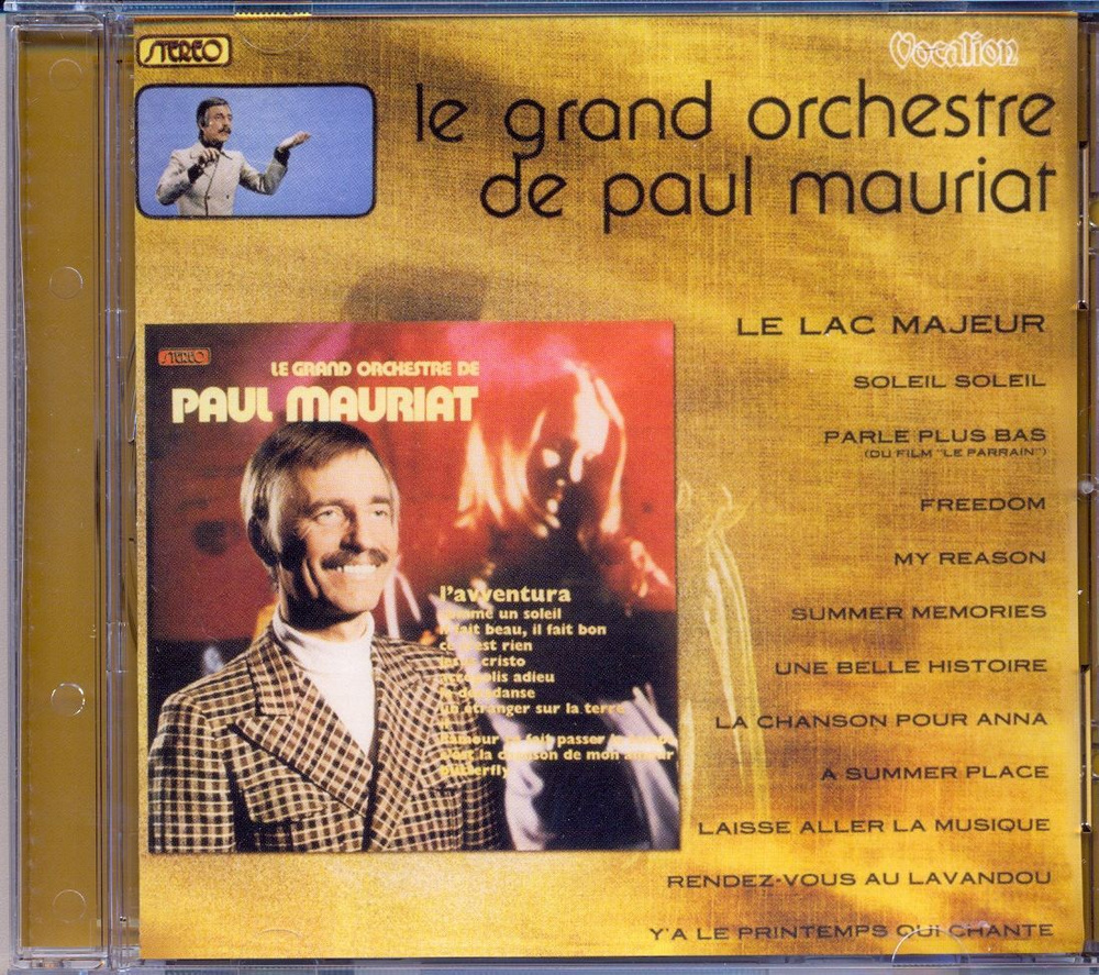 Компакт диск Paul Mauriat (2 in 1) - Lavventura & Le lac majeur + 2 bonus tracks 1972/73 г.  #1