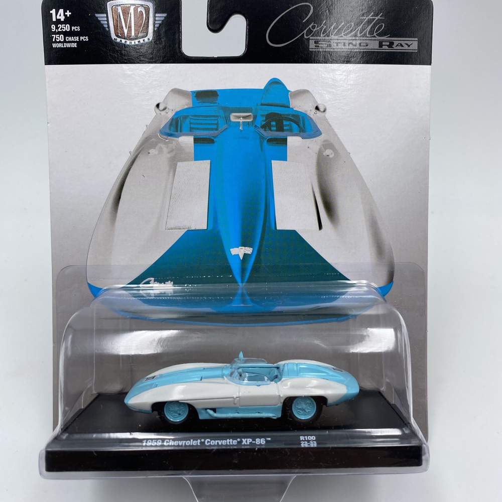 Машинка 1/64 M2 machine Car model toy 1959 Chevrolet Corvette XP-86 CHASE #1