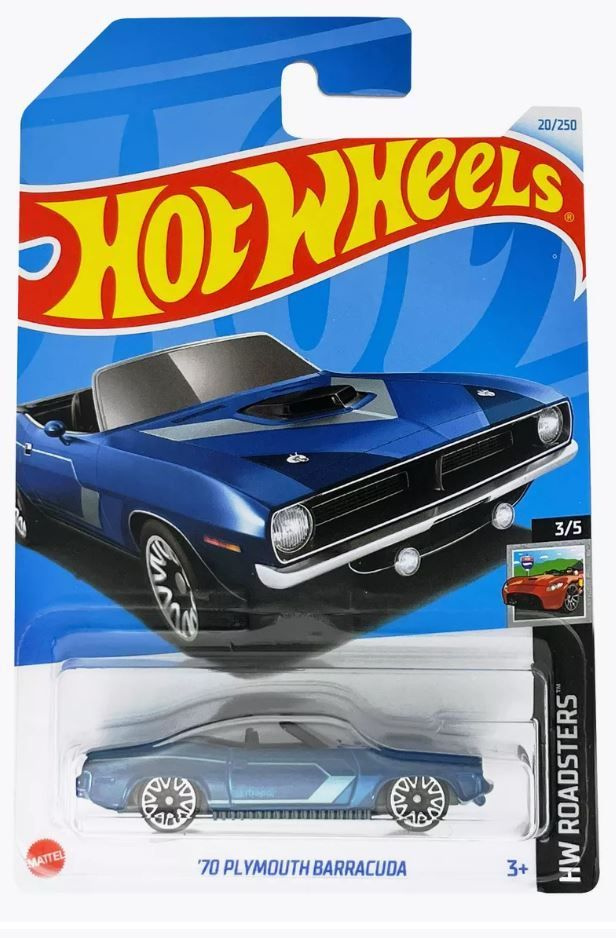 Машинка Hot Wheels 70 Plymouth Barracuda / HW ROADSTERS / Хот Вилс #1