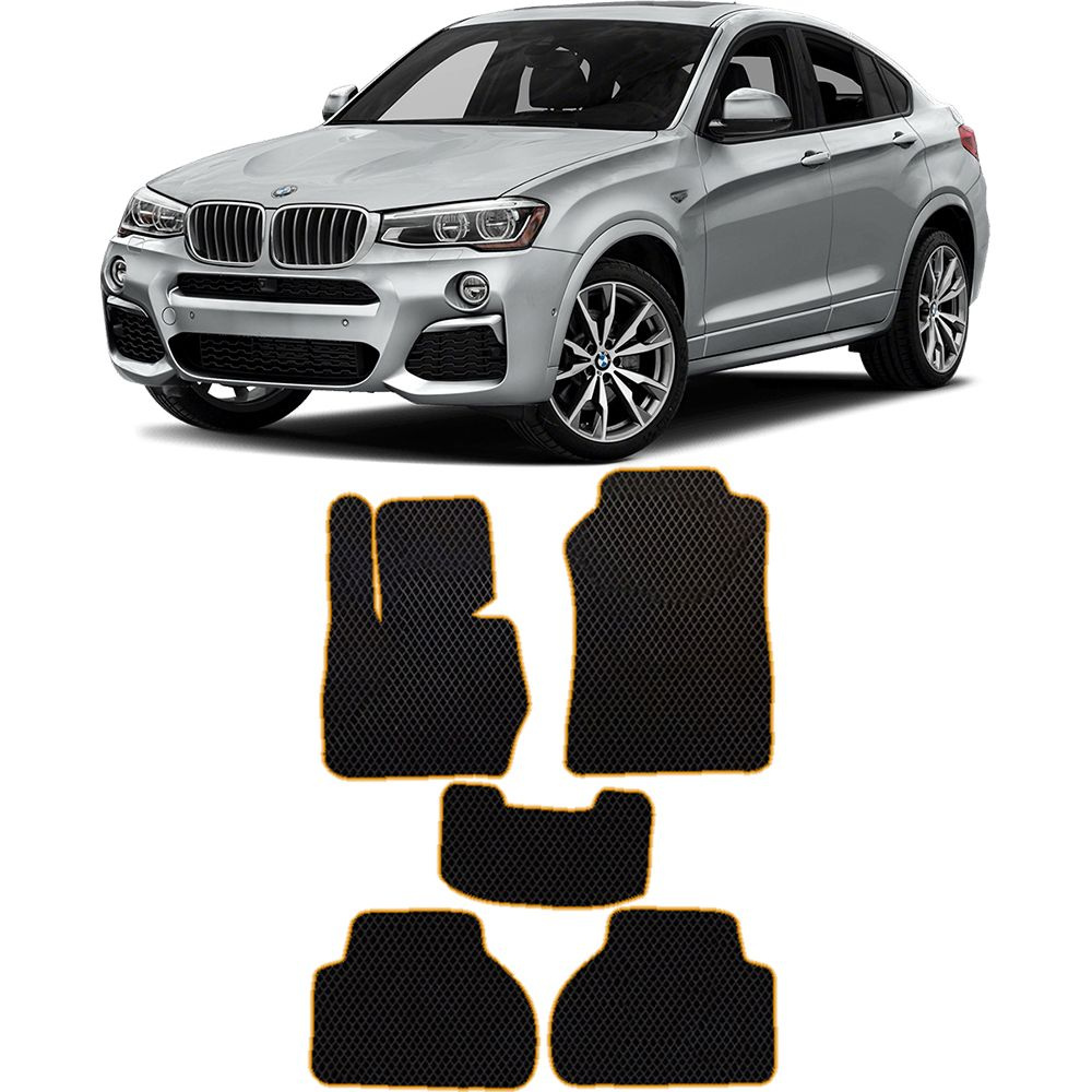 Коврики автомобильные из EVA в салон для BMW X4 F26 БМВ Х4 Ф26 ( 2014 2015 2016 2017 2018 г.в)  #1