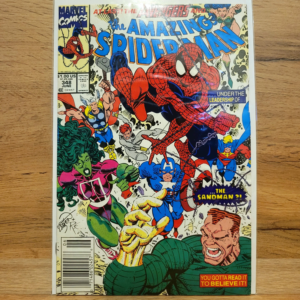 Ретро Комикс Amazing Spider Man #348. 1991 Год. | Lee #1