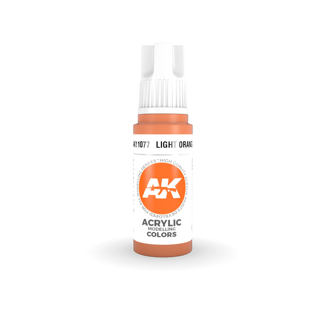 Краска акриловая AK INTERACTIVE Light Orange 11077 17ml #1