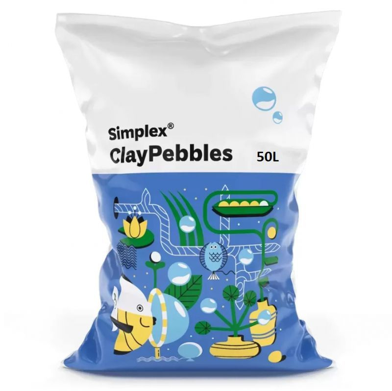 Керамзит Simplex Clay Pebbles 50 л #1