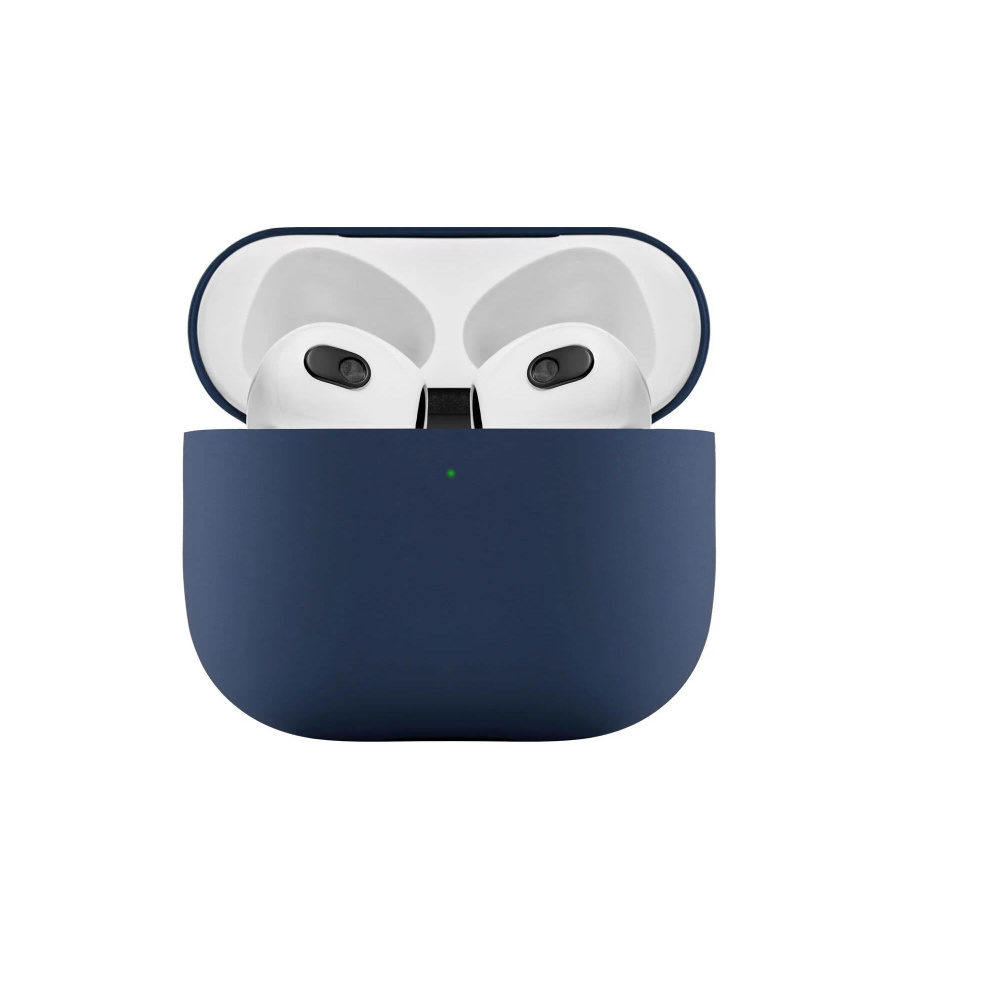 Силиконовый чехол для Apple AirPods 4 Dark Blue #1