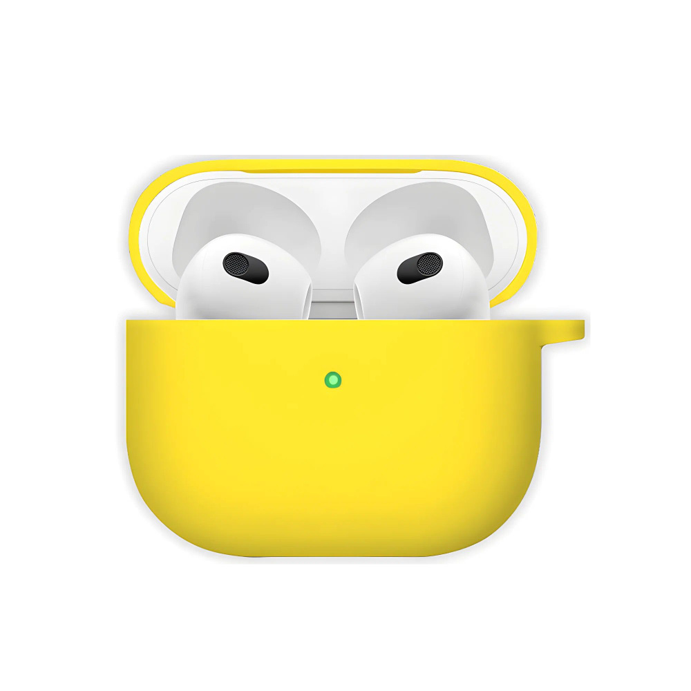 Силиконовый чехол для Apple AirPods 4 Yellow #1