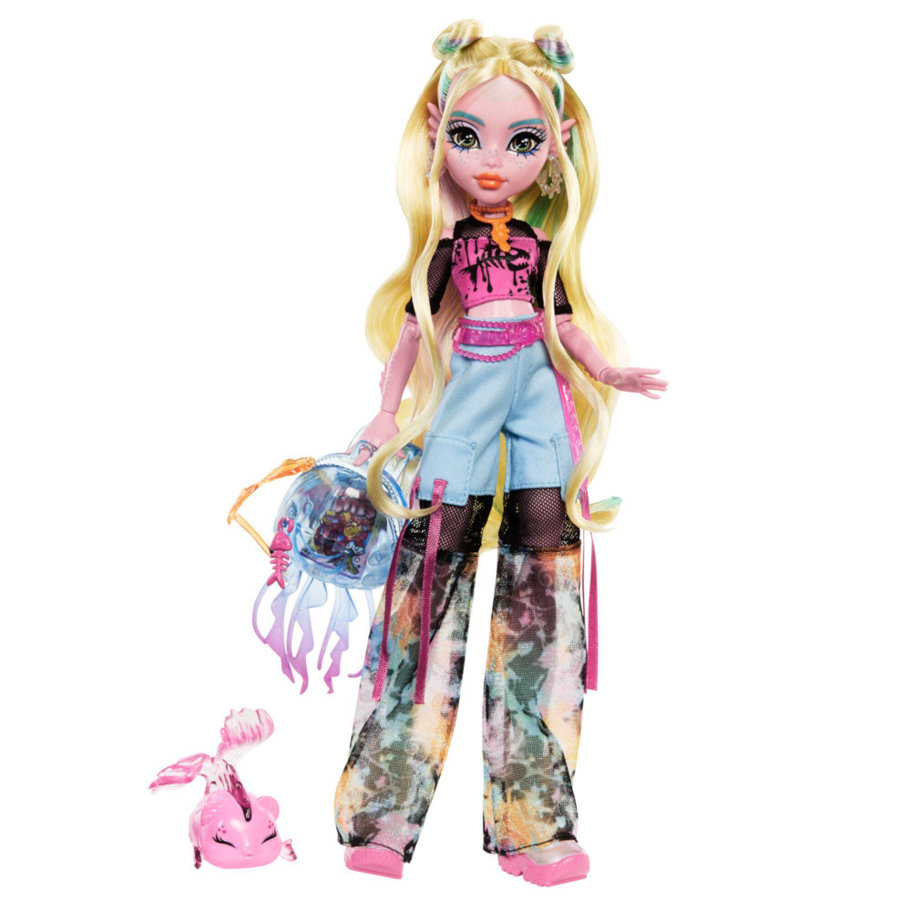 Монстр Хай Лагуна Блу Monster High Lagoona Blue Fashion Doll with Pet Neptuna and Accessories  #1