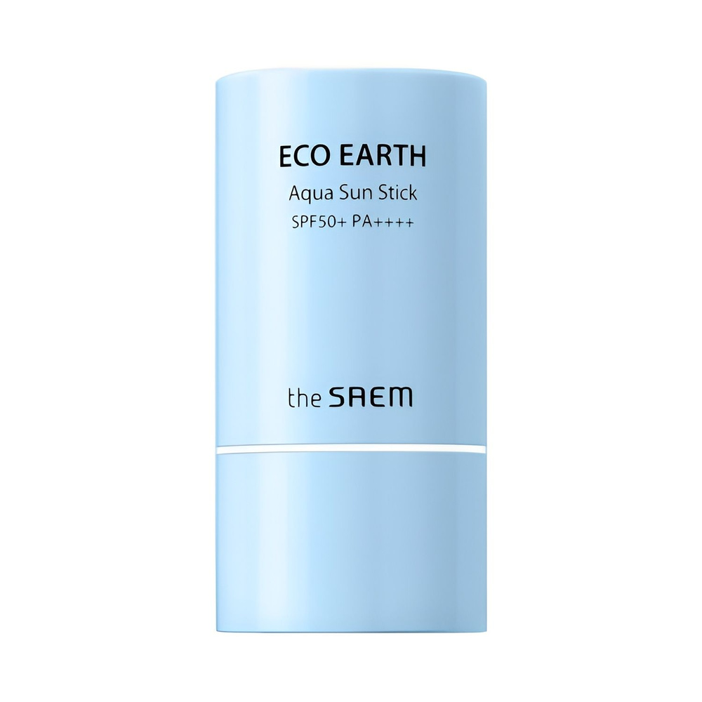 Солнцезащитный стик THE SAEM ECO EARTH AQUA SUN STICK SPF 50+ для лица увлажняющий / Корейский солнцезащитный #1