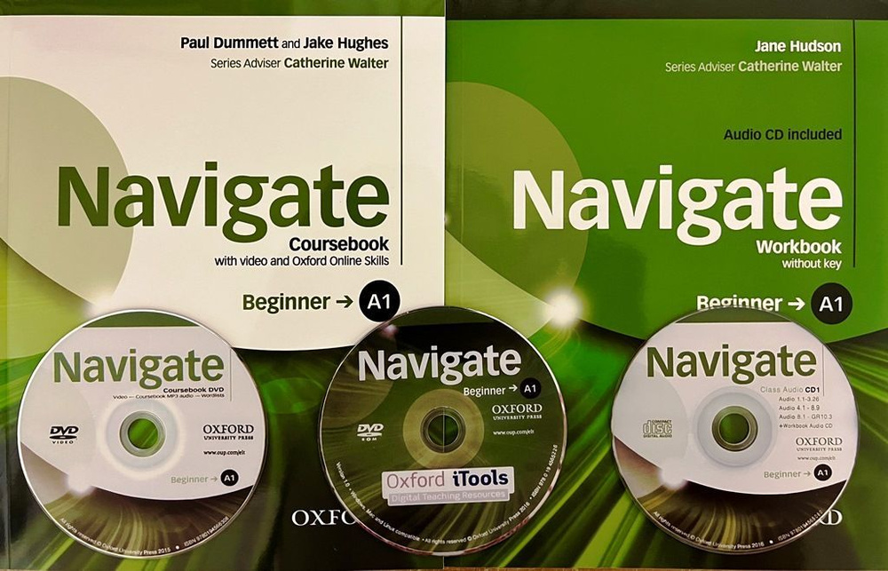 Учебник + тетрадь Navigate Beginner A1 Coursbook + Workbook with CDs | Dummett Paul #1