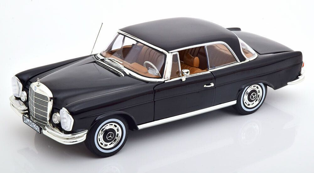 Модель автомобиля Norev - Mercedes-Benz 250 SE Coupe (W111) 1969, Black, 183758, 1:18  #1