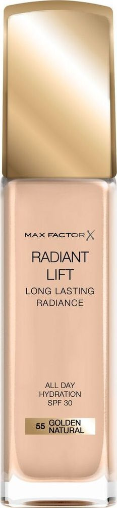 MAX FACTOR radiant lift foundation, long lasting radiance, тональная основа, оттенок 55 GOLDEN NATURAL #1