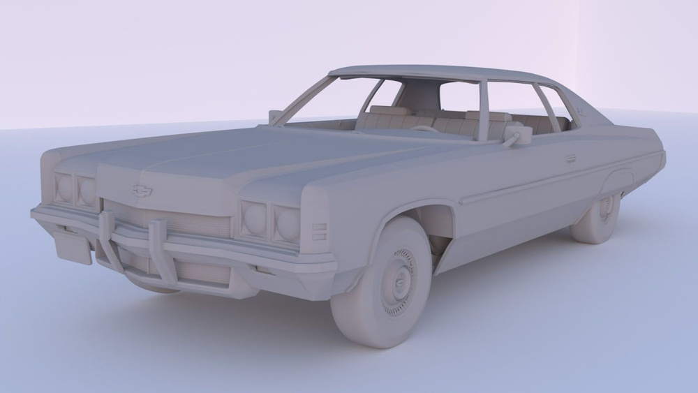 Chevrolet Impala 1972 Сборная модель в масштабе 1:144 #1