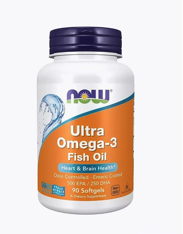 ULTRA OMEGA 3 NOW Fish Oil 90 sgles / Ультра омега 3 рыбий жир 90 капсул #1