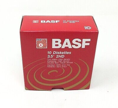 Дискеты BASF 3.5" 2HD (10 шт.) 1.44 Мб, высокой плотности, двусторонние  #1