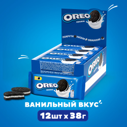 Oreo печенье ваниль, 12 шт по 38 г