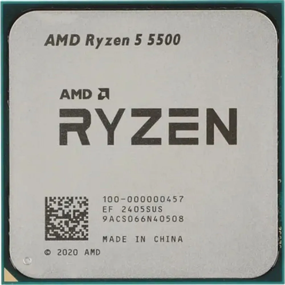 Amd Процессор CPU Ryzen 5 5500 OEM 100-000000457 6 ядер 12 потоков, 4.2 ГГц
