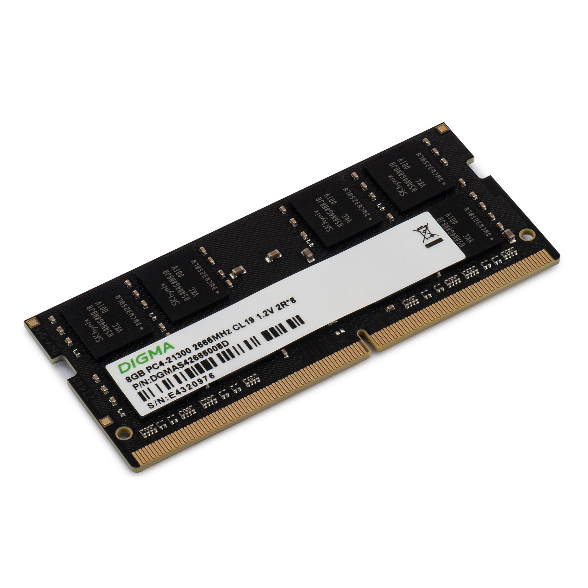 DigmaОперативнаяпамятьPC4-21300CL19SO-DIMM260-pin1.2В1x8ГБ(DGMAS42666008D)