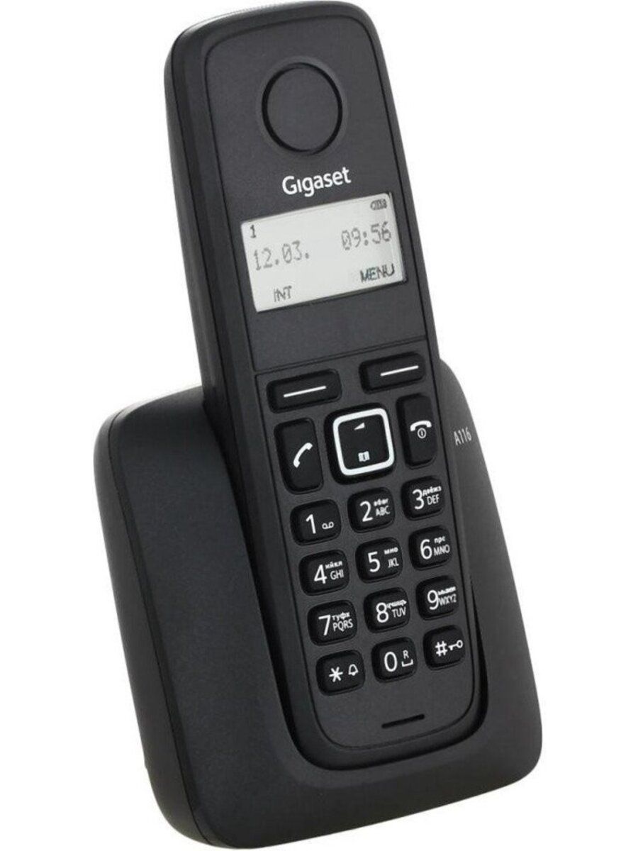 GigasetS30852-H2801-S301ТелефонныйаппаратGIGASETA116RUSBLACK