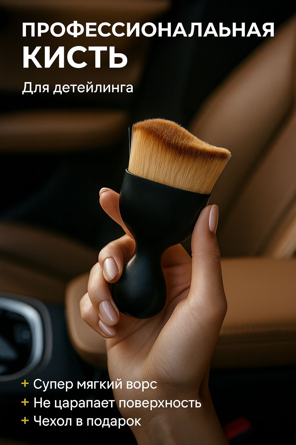 Кисточкадлядетейлинга,кисть-щеткадлячисткисалонаавтомобиля