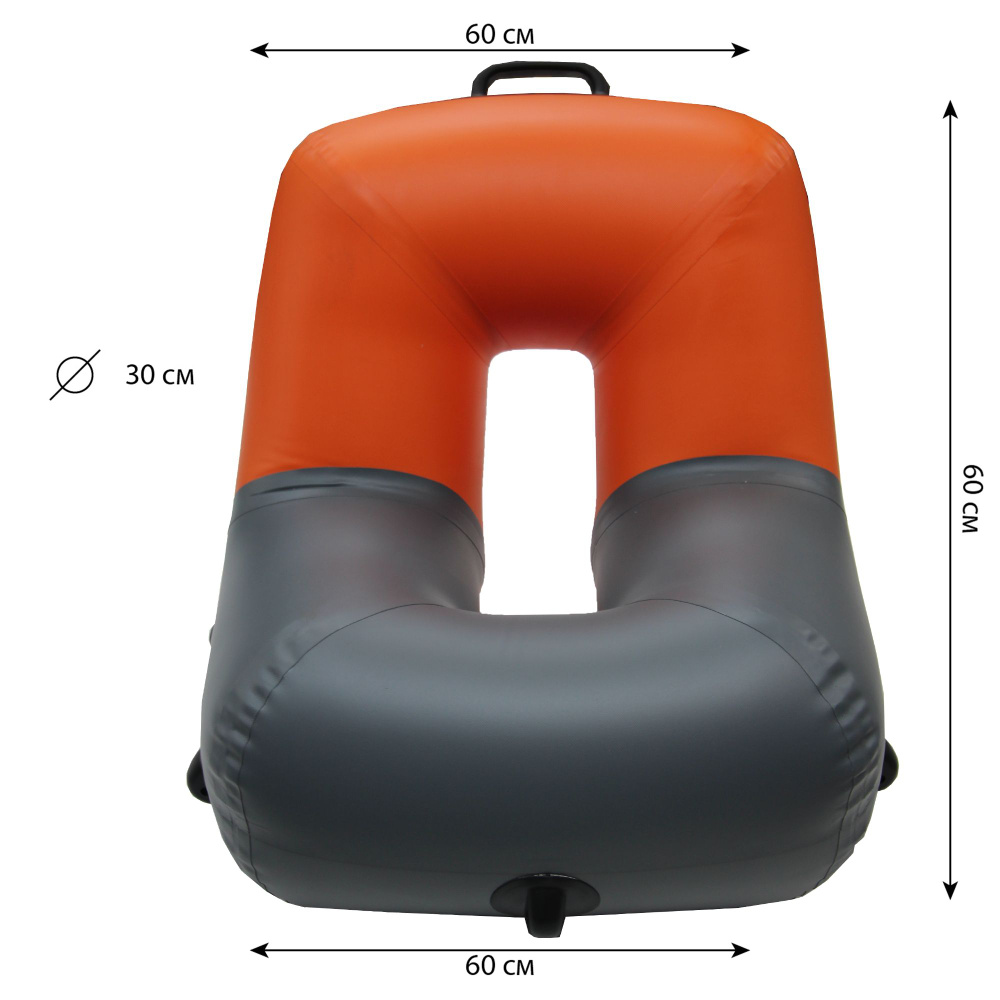 Надувное кресло в лодку/60х60х30 см/двухцветное кресло для рыбалки/для катамарана  #1