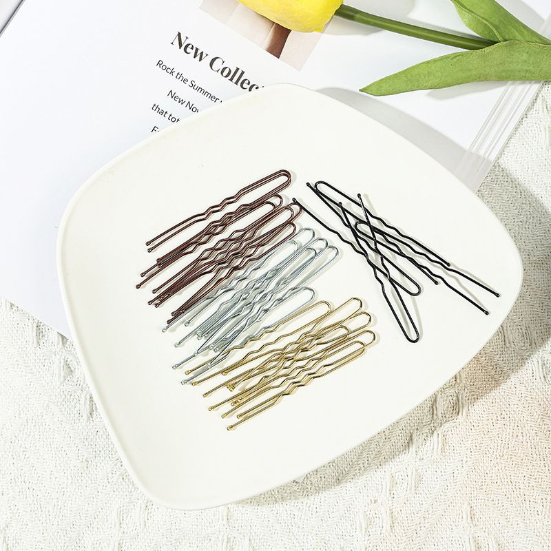 Комплект шпилек для волос золото, бронза, серебро, чёрный 6см Premium качества по 10шт в Zip пакете  #1