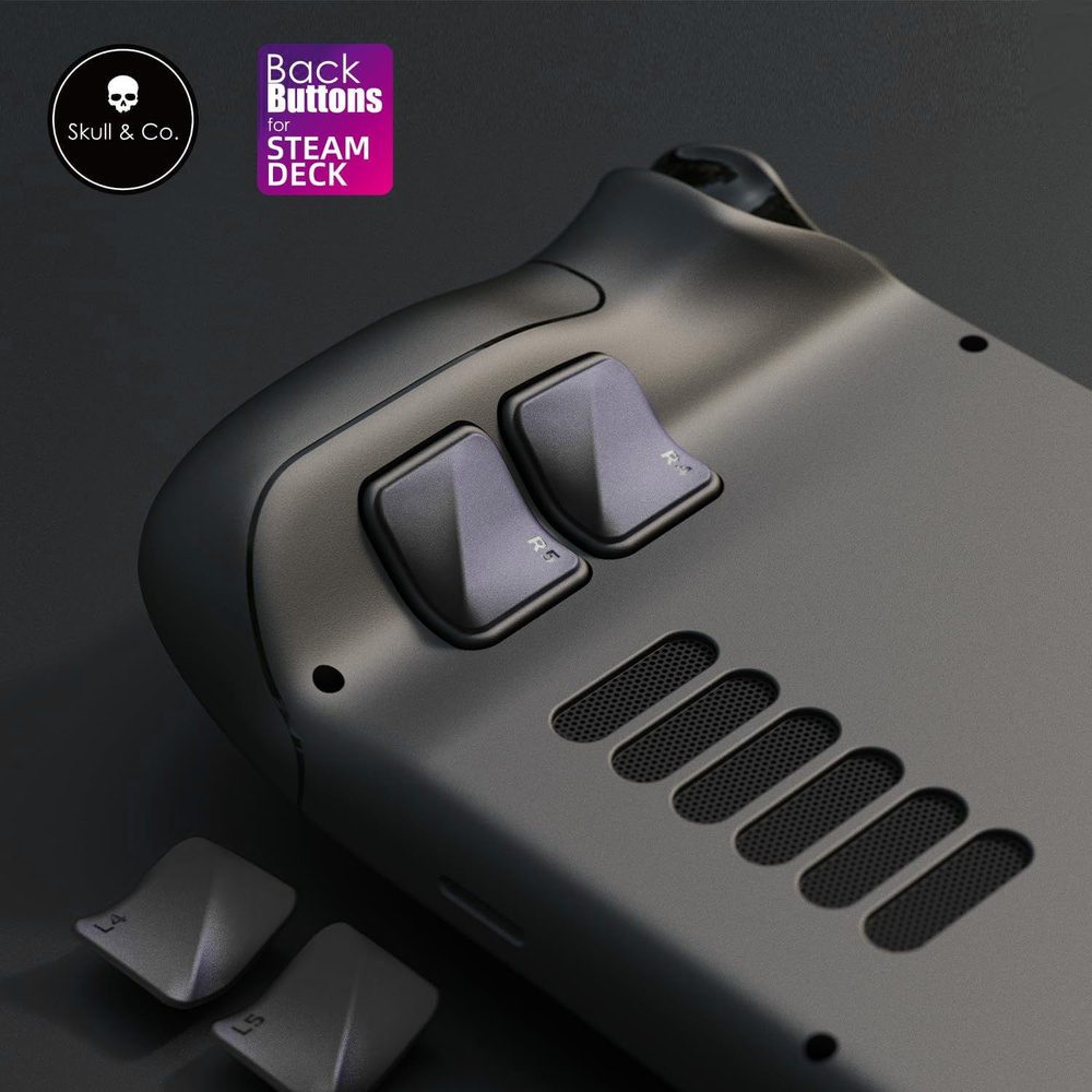 Набор аксессуаров Skull&Co, накладки для задних кнопок Steam Deck/OLED, черный  #1