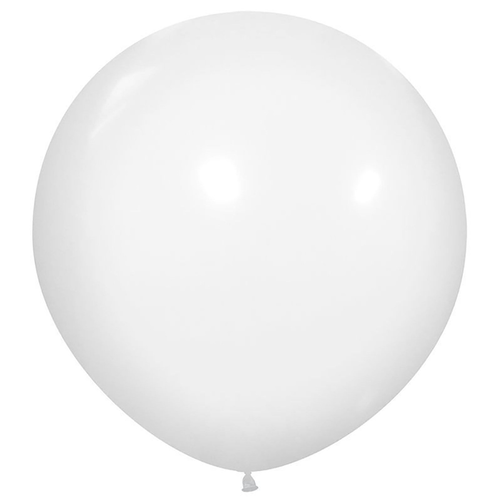 Белый, Пастель / White, латексный шар, 60 см, 10 шт #1