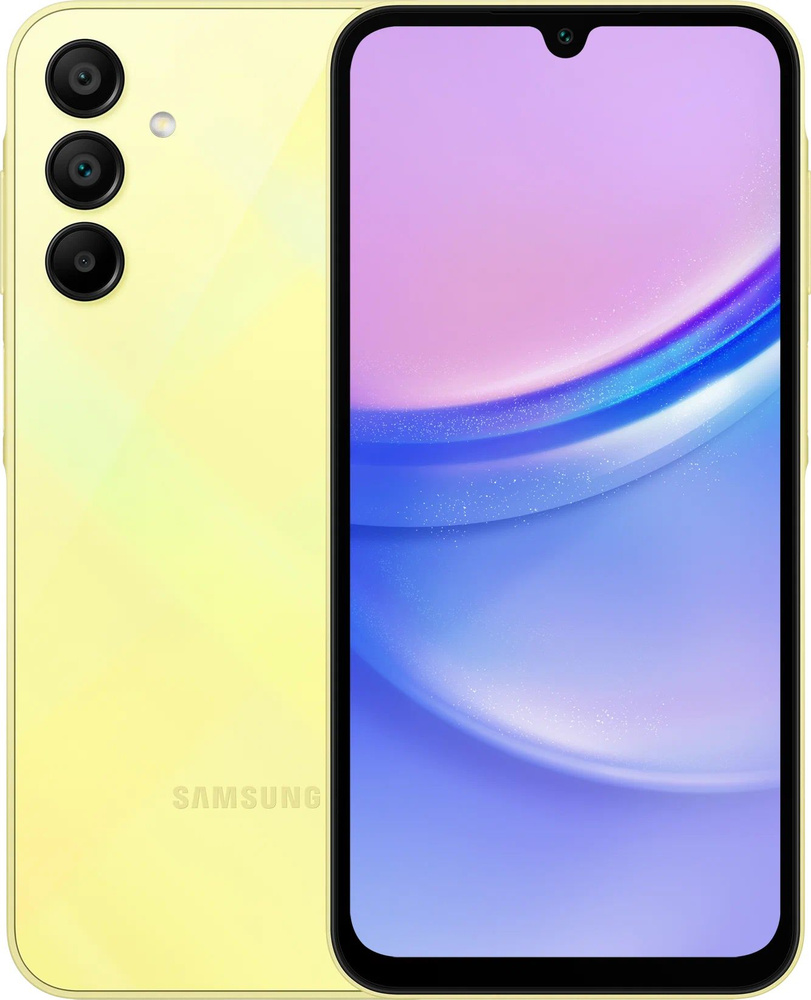 Samsung Смартфон Galaxy A15 4G Global 4/128 ГБ, желтый #1