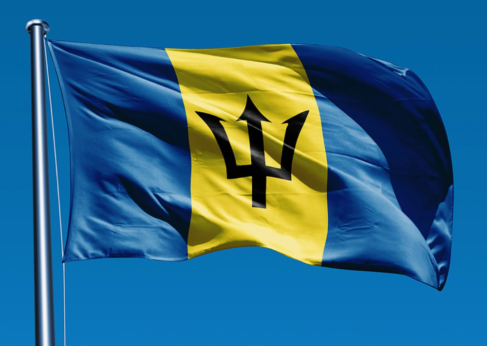 Флаг Барбадоса 90х135 см с люверсами #1