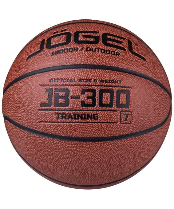 JOGEL Мяч баскетбольный, 7 размер, коричнево-красный #1