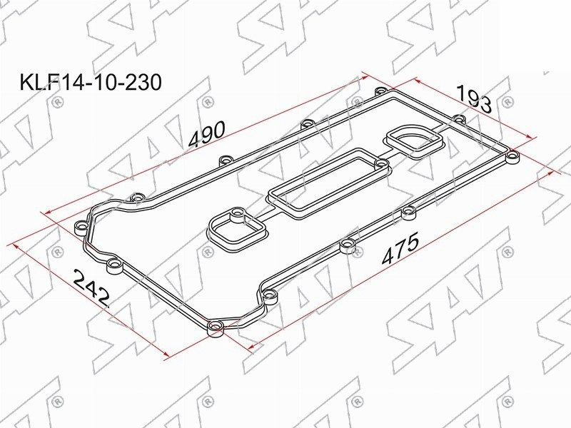 IPSASP_KLF14-10-230 Прокладка клапанной крышки MZ LF, L3, Mazda 6,Atenza GG,GY, Premacy CP 02-  #1