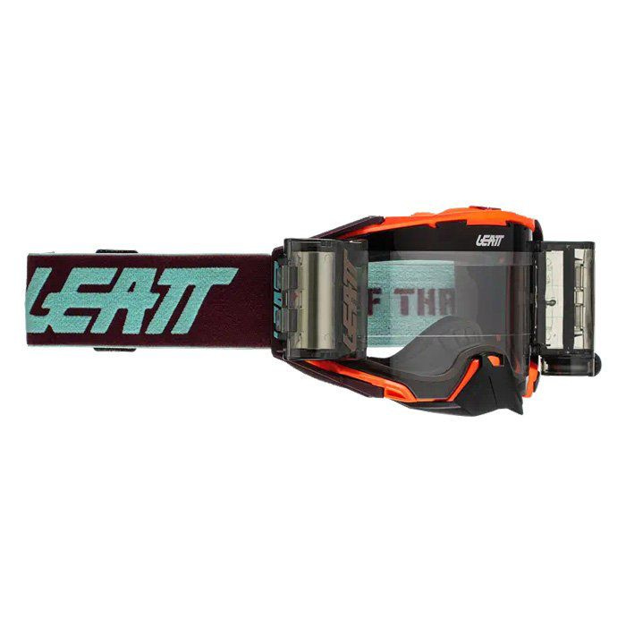 Мотоочки Leatt Velocity 6.5 Roll-Off Neon Orange Clear 83% Кроссовые очки Маска  #1
