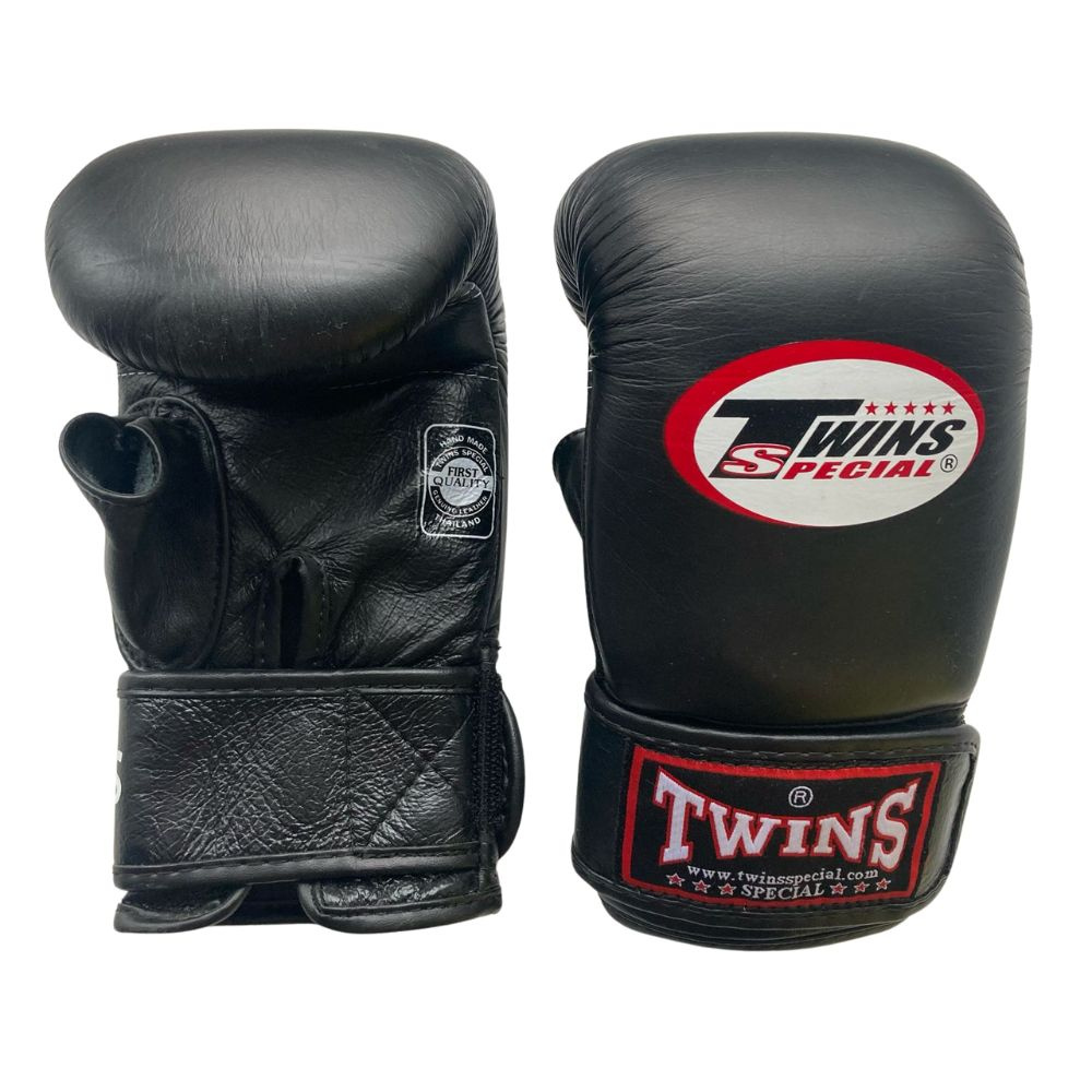 Перчатки снарядные Twins TBGL 3H, размер L _ натуральная кожа / черные / тренировочные  #1