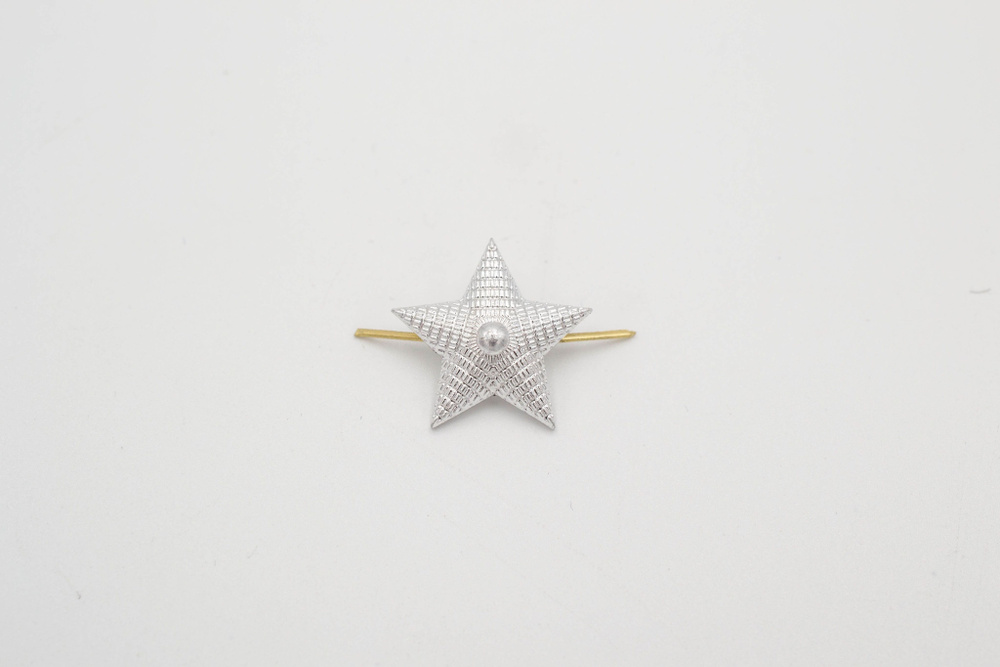 Набор звезд 16 мм серебро рифлёная 10 штук #1