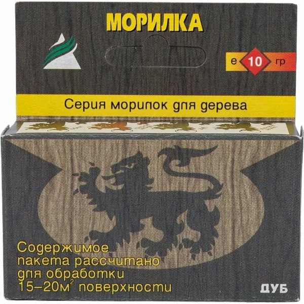 Декоративное покрытие Сухая Морилка для дерева, 10г Дуб, до 5°, Матовое покрытие, 0.400 л, 0.010 кг  #1