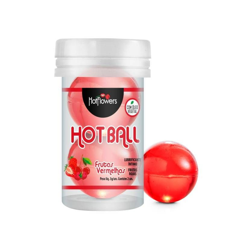 Лубрикант в капсулах на масляной основе Ягоды Hot Ball HotFlowers HC586 3 мл. + 3 мл.  #1