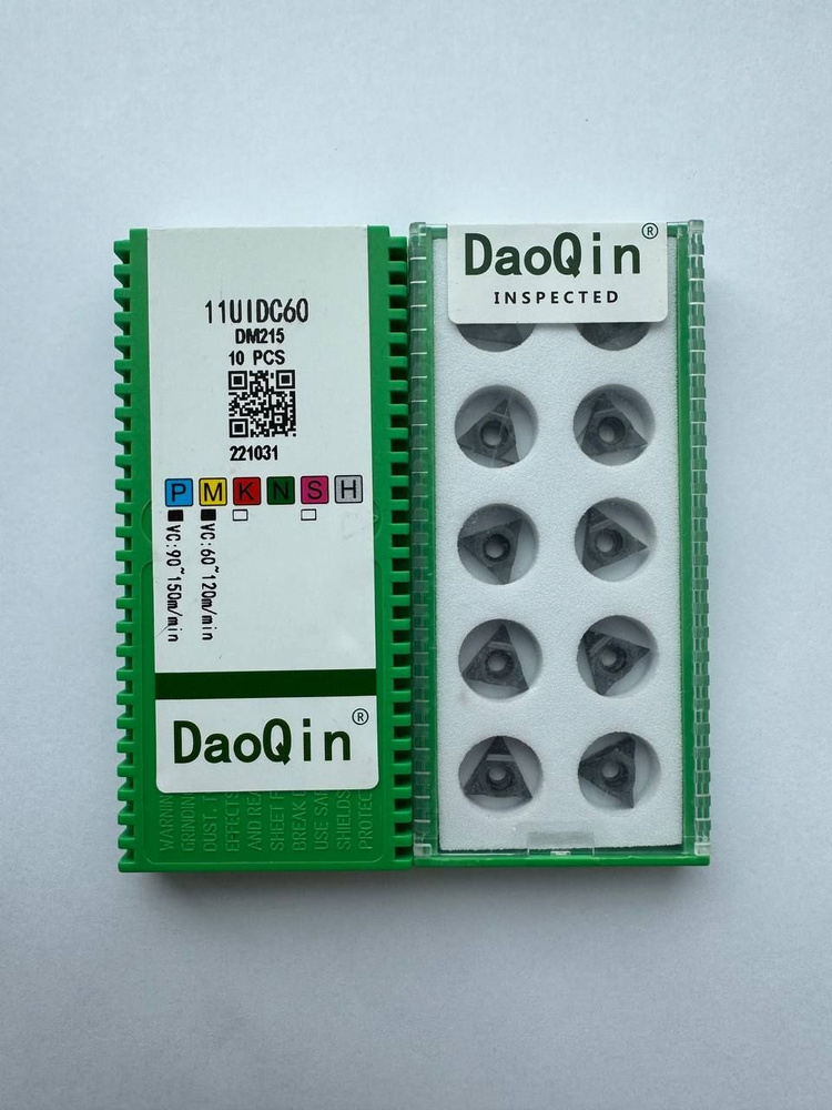 DaoQin Пластины твердосплавные для резьбофрез 10шт (арт. 11UIDC60) DM215 10PCS  #1