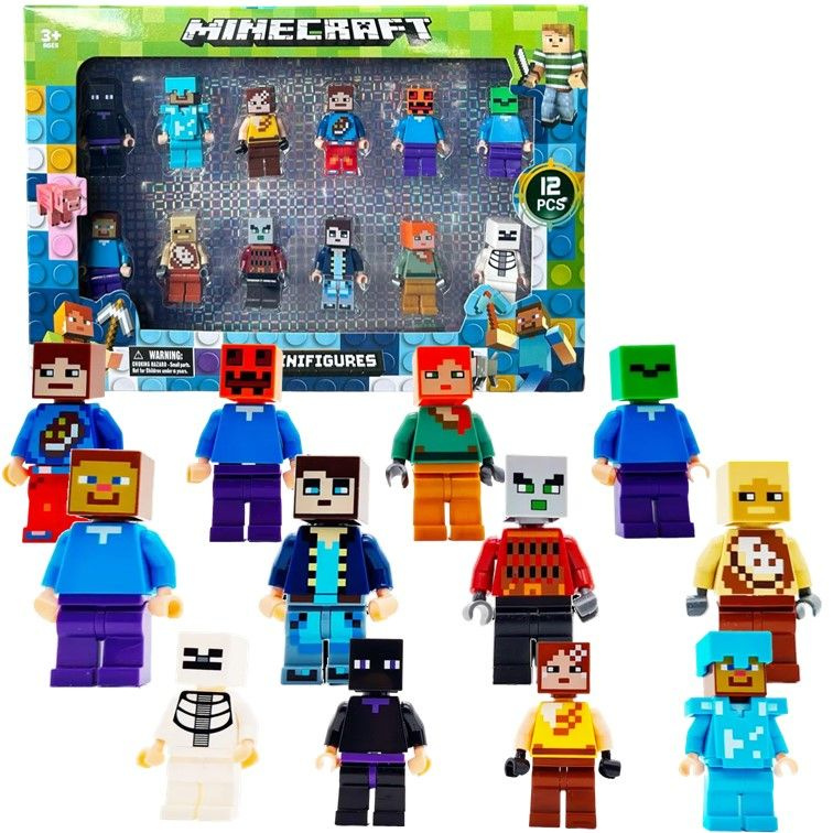 22619 Конструктор minifigures Minecraft, минифигурки Майнкрафт 12 шт.  #1