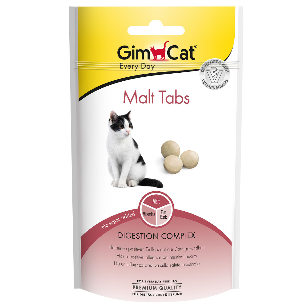 GIMCAT MALT Витамины для выведения шерсти, таблетки в паучах, 8шт.*40гр.  #1