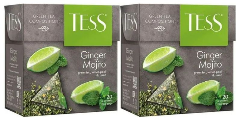 Чай зеленый в пирамидках Tess Ginger Mojito 20 пир - 2 штуки #1