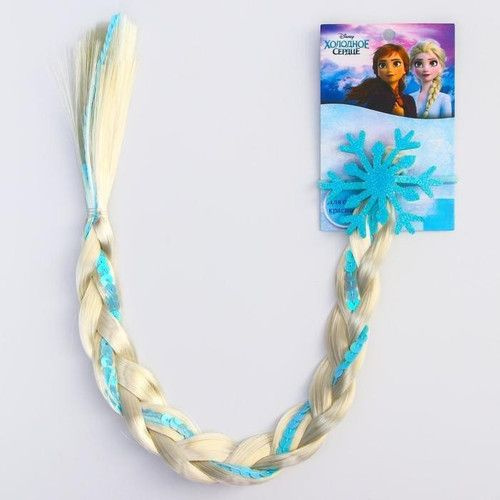 Disney, Прядь для волос на резинке "Снежинка", 40 см #1
