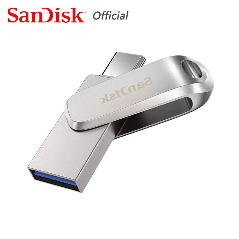 SanDisk USB-флеш-накопитель Ultra Dual Drive Luxe USB Type-C SDDDC4-256G 256 ГБ, перламутровый  #1