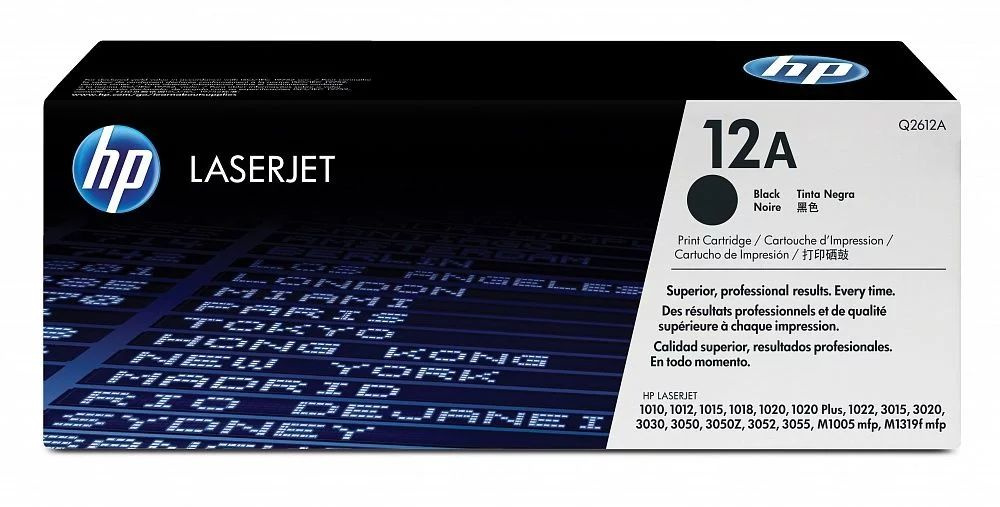 Картридж оригинальный HP 12A (Q2612A) Black для принтера HP LaserJet 3020; LaserJet 3030; LaserJet 3050 #1